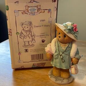 1997 Vintage Cherished Teddies Members Only Eleanor P. Beary figurine